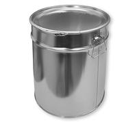 Seau en Fer Blanc de 30 litres Hobbock avec Couvercle et Anneau de Serrage | Étanche à l'air et aux liquides | Robuste et empilable | Convient aux Produits Dangereux | Tôle d'acier étamée