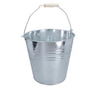Seau en métal galvanisé de 10 L pour eau, charbon, feu, serre, plantes de jardin