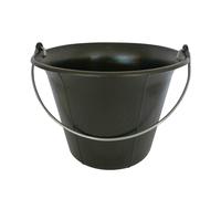 Seau en plastique noir 11L anse 5,3mm MONDELIN