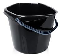 Seau en plastique noir 14 l