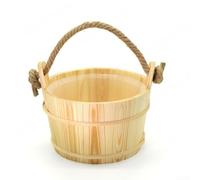 Seau en pour bois pour Sauna avec Louche 30cm Naturel Seau en | pour bois , esthétique naturelle, louche incluse, pour idéal vapeur, design traditionnel