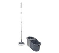 Seau Essoreur & Balai "Easy" 8,2L Gris