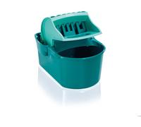 Seau essoreur Leifheit Profi Compact 55080, essore-housse de 8 L compatible avec lave-sol serpillère Leifheit Profi XL, turquoise