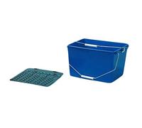 Seau et grille Bleu 16 l