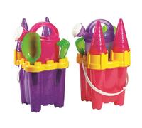 Androni Giocattoli S.r.l. - 0732176 - Jeu De Plage - Set Château À Paillettes - 7 Pièces - Modèle Aléatoire