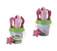 Jouets Ecoiffier - 687 - Seau Garni Décor Licorne 17 cm - Jeu de plage pour enfants - Dès 18 mois - Fabriqué en France