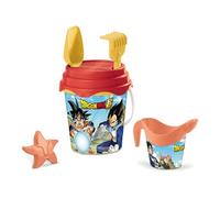 Mondo – Seau de plage Dragonball – Ensemble seau + cruche 17 cm, 6 pièces – 28704