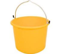 Seau grutable 12 l jaune avec anse à crochet & échelle L