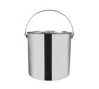 Seau INOX,20L Seau à Lait en Acier Inoxydable Eau en Acier Inoxydable avec Couvercle,Refroidisseur Champagne,Glace,Viande,Poisson