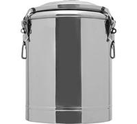 Seau isolé, capacité 14L, acier inoxydable durable, argent