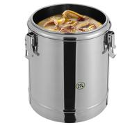 Seau isolé, Récipient à soupe isolé, Transporteur de soupe isolé 20L, Seau scellé, Argent