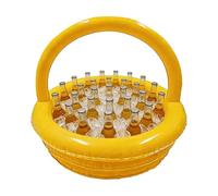 Seau isotherme gonflable, étanche, support de boisson flottant avec design stable, récipient à boisson d'été pour la maison, la plage, le jardin, la terrasse, la pelouse, la piscine, le camping, les