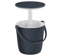 Seau Keter Go 2-en-1 Glaciere et Bar 16L Poignee Portable Plage Gris