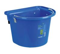 Seau mangeoire cheval de compéttion avec crochet de suspension Kerbl Bleu 12 L