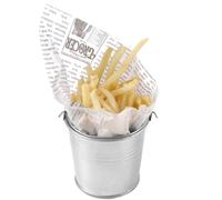 Seau miniature en acier avec anse, diamètre 100 mm