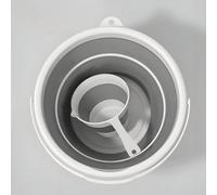 Seau multifonction, panier à linge pliable, seau de nettoyage, seau portable avec poignée, pelle à long manche, pelle pliable, style à long manche, seau pour l'extérieur, convient pour la salle de bai
