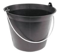 SEAU PLASTIQUE NOIR 11 LITRES TALIAPLAST ANSE 5,3MM - 310103