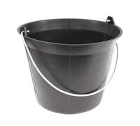 SEAU PLASTIQUE NOIR 11 LITRES TALIAPLAST ANSE 5,3MM - 310103