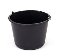 Seau plastique anthracite 12 L H-235 mm les chantiers de construction