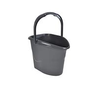 Seau Plastique avec Anse 15L Anthracite