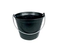 Seau plastique noir 11l maçon Taliaplast