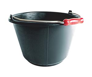 SEAU PLASTIQUE NOIR 16 LITRES Anse 5,3mm avec poignée TALIAPLAST-310173