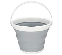 Seau Pliable 10L Portable |Récipient à eau pliable peu encombrant |Lavage de voiture en plein air/Camping/Pêche |Matériau PP robuste, poignée sécurisée