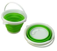 Seau pliable 10L | Seau à eau pliable pour pêcheurs | 24 x 31,5cm Seau en silicone | Seau de camping pliable | Seau de nettoyage compact | Seau de ménage | Seau pour la pêche | Seau pliable pour le ne