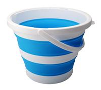 Seau Pliable 15 litres, Seau Rond Pliable avec Poignée, Seau Pliable en Plastique pour Le Camping, Seau d'eau De Pêche Portable pour Nettoyage De La Maison (Color : /Blue)