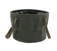 Seau Pliable 20L Léger Gain de Place Seau Pliant Portable Multifonctionnel en PVC pour Camping en Plein Air Voyager à la Maison Vert 33x33x25cm