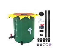 Seau pliable de grande capacité - Lisse - Récolte des eaux de pluie - Construction en PVC - Pour jardin de jardin - Plante de qualité - Collecteur d'eau de pluie - Avec grande capacité