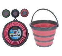 Seau pliable en silicone avec anse 10l