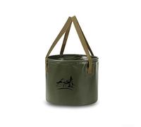 Seau pliable facilement transportable avec poignée solide, parfait pour le travail de jardin ou le week-end pour les escapades en camping (vert, 10 l)