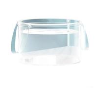 Seau pliable multifonction pour les activités de plein air comme le camping et les pique-niques, portable et transparent avec une grande capacité pour les besoins d'eau et de stockage (S)