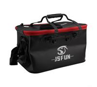 Seau pliable portable conçu pour les pêcheurs ayant besoin d'un moyen peu encombrant de transporter des appâts vivants ou des prises fraîches à la maison (40 cm)