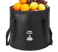 Seau Pliable Portable En Silicone Robuste Et Léger Seau Rétractable Multifonction Pour Camping Pêche Jardin Nettoyage Voiture Maison Voyage Seau Eau Rangement Facile Pliant Durable Et Compact Pratique