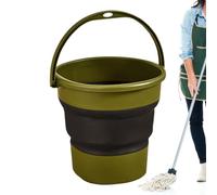 Seau pliable portable - Seau à eau pliable - Réservoir d'eau extérieur de 9 l - Seau compact et pliable - Bac de voyage solide - Pot de rangement multifonction pour jardin et plage
