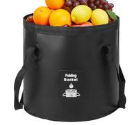 Seau pliable | Réservoir d'eau de camping | Récipient pliable léger pour la cuisine, le linge, les voyages, le camping et