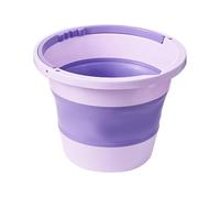 Seau pliable - Seau à pêche pour conteneur d'eau avec poignée, récipient d'eau domestique de 6 litres, seau à eau de pêche portable, pot peu encombrant pour extérieur, Mult