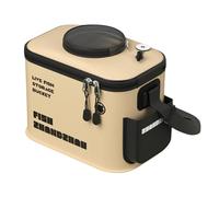 Seau pliable - Seau à Pessca portable | Seau avec rappel pour le seau de protection des poissons vivants pour poissons, conteneur de sechhio d'eau pliable qui