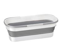 Seau pliable, seau de vadrouille en plastique de 21x8 pouces avec poignée et poulie, cuve lavage épaissie, fournitures nettoyage portables pour ornements intérieurs, extérieurs et extérieurs
