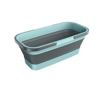 Seau Pliable Seau De Vadrouille Pliable, Seau De Vadrouille Rectangulaire De Grande Capacité avec Poignée, Seau en Silicone Pliable pour Le Nettoyage De La Vadrouille Plate, Le Nettoyage De La Maison