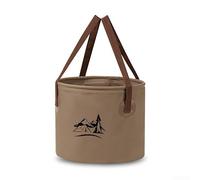 Seau portable pratique avec poignée solide conçu pour le camping, la pêche, les excursions et les tâches de jardinage (café, 20 l)