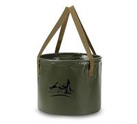 Seau portable pratique avec poignée solide conçu pour le camping, la pêche, les excursions et les tâches de jardinage (vert, 20 L)