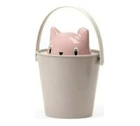 Seau Porte-croquettes pour Chat - UNITED PETS - Crick - Capacité 2 kg - Design Rose-Taupe