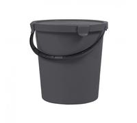 Seau pour cueillette avec couvercle 5 l Plast Team - Gris