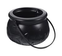 Seau pour sorcières d'Halloween, seau à bonbons spectraux | Pot à biscuits d'Halloween noir de grande capacité, pendentif décoratif de sorcière pour souvenirs, décorations de fête