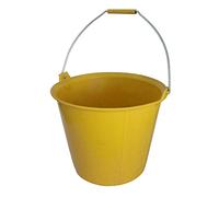 Seau PRO JAUNE renforcé à ergots 13 litres anse Diam. 6.3 mm TALIAPLAST - 310132