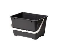 Seau rectangulaire pour Peinture et Peinture de qualité Professionnelle de 14 l Noir