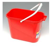 Seau rectangulaire rouge mery 12 litres - THOMAS - Les seaux